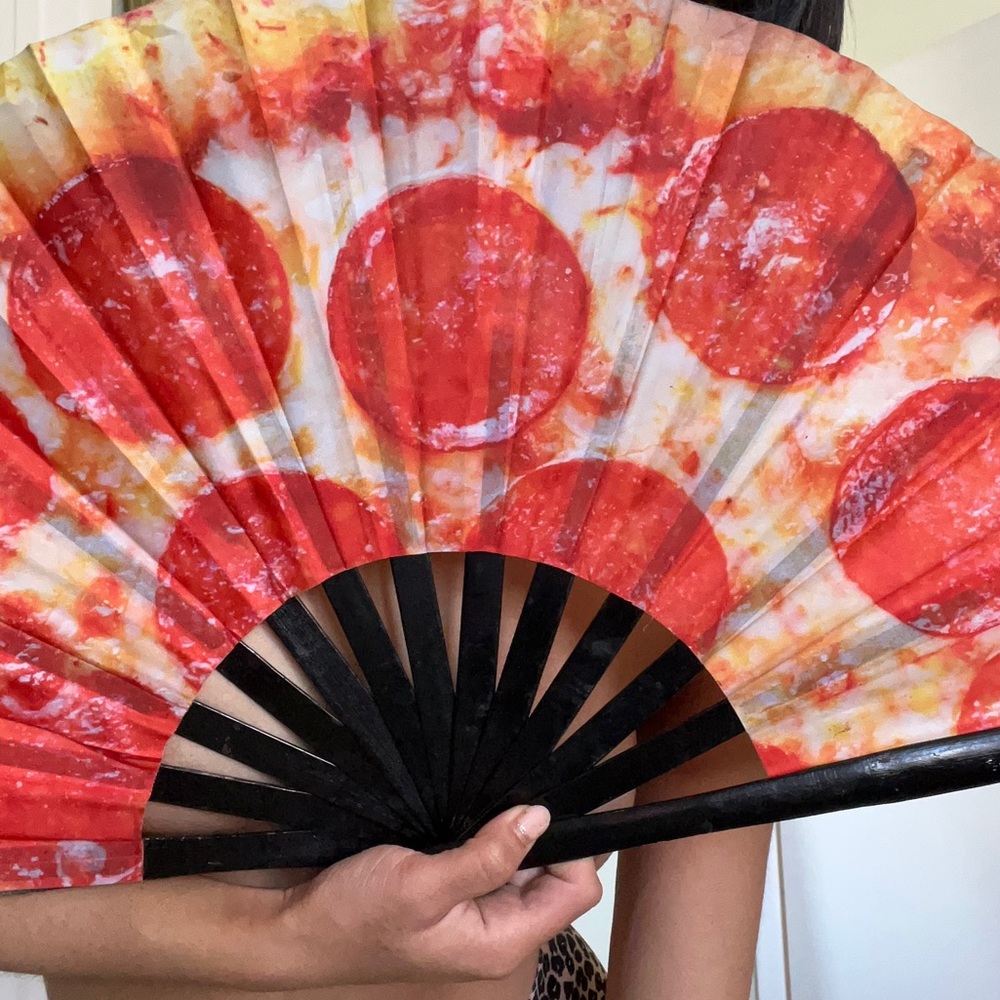 Festival pizza fan